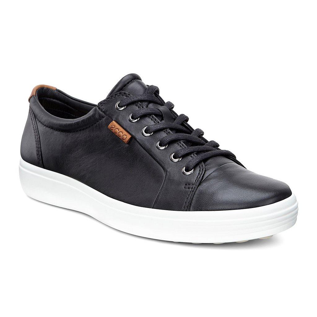 Ecco Soft 7 Mens Sneakers In Black Online - India GLP-739210